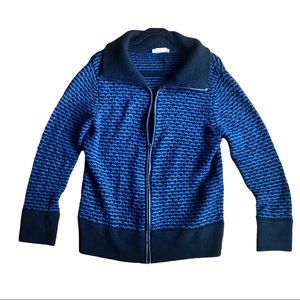 Vince zip up cardigan sweater, size L